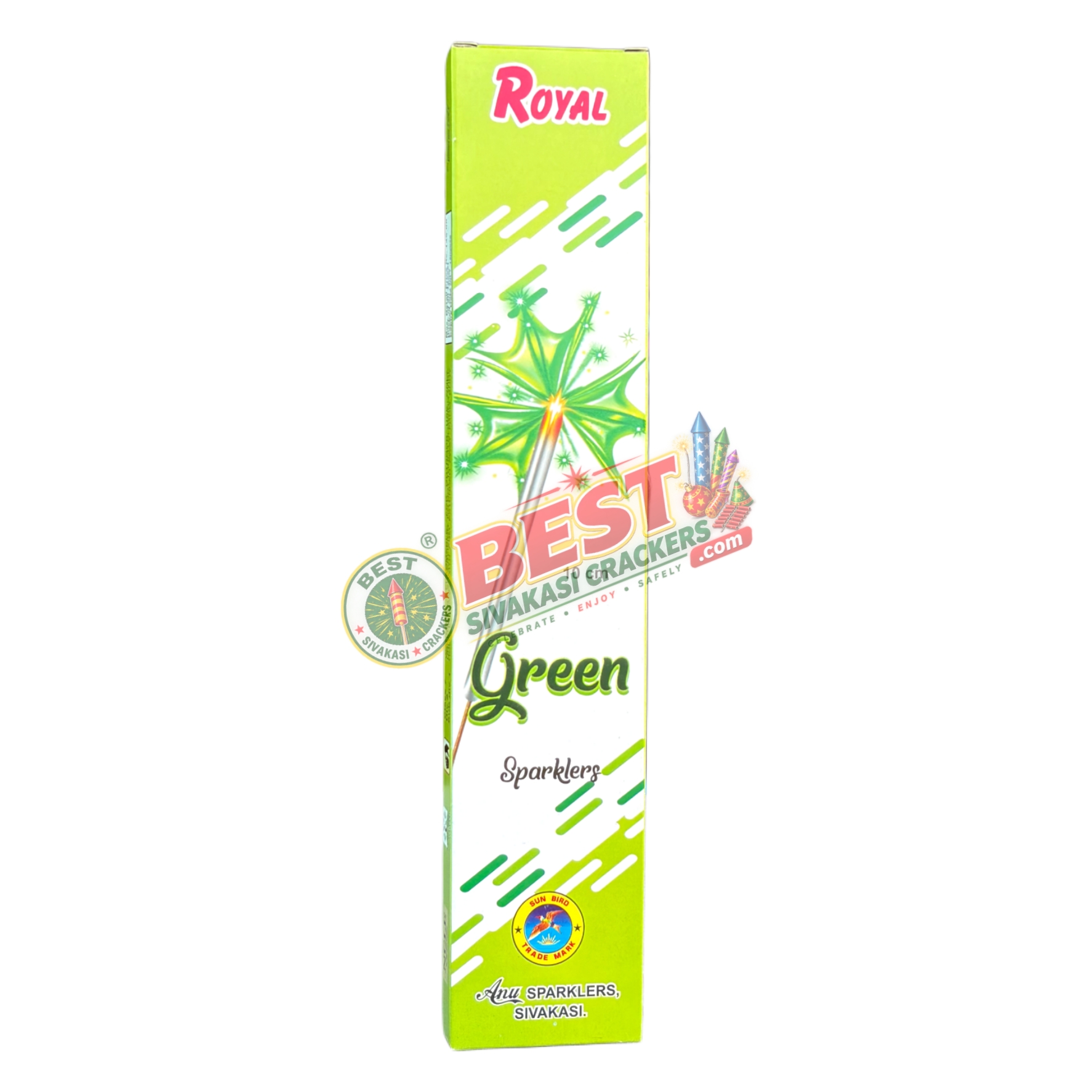 10 Cm Green Sparklers 