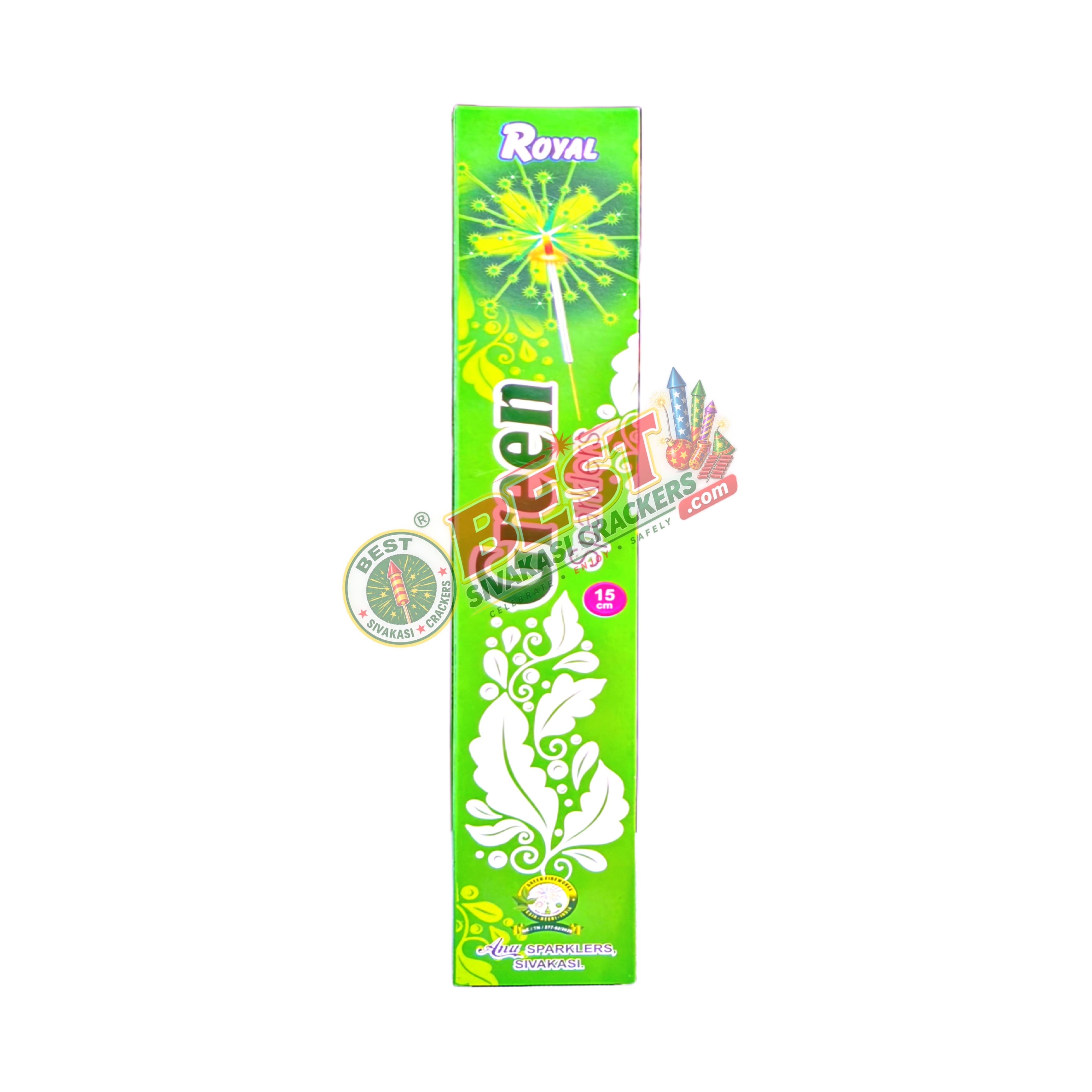 15 Cm Green Sparklers 