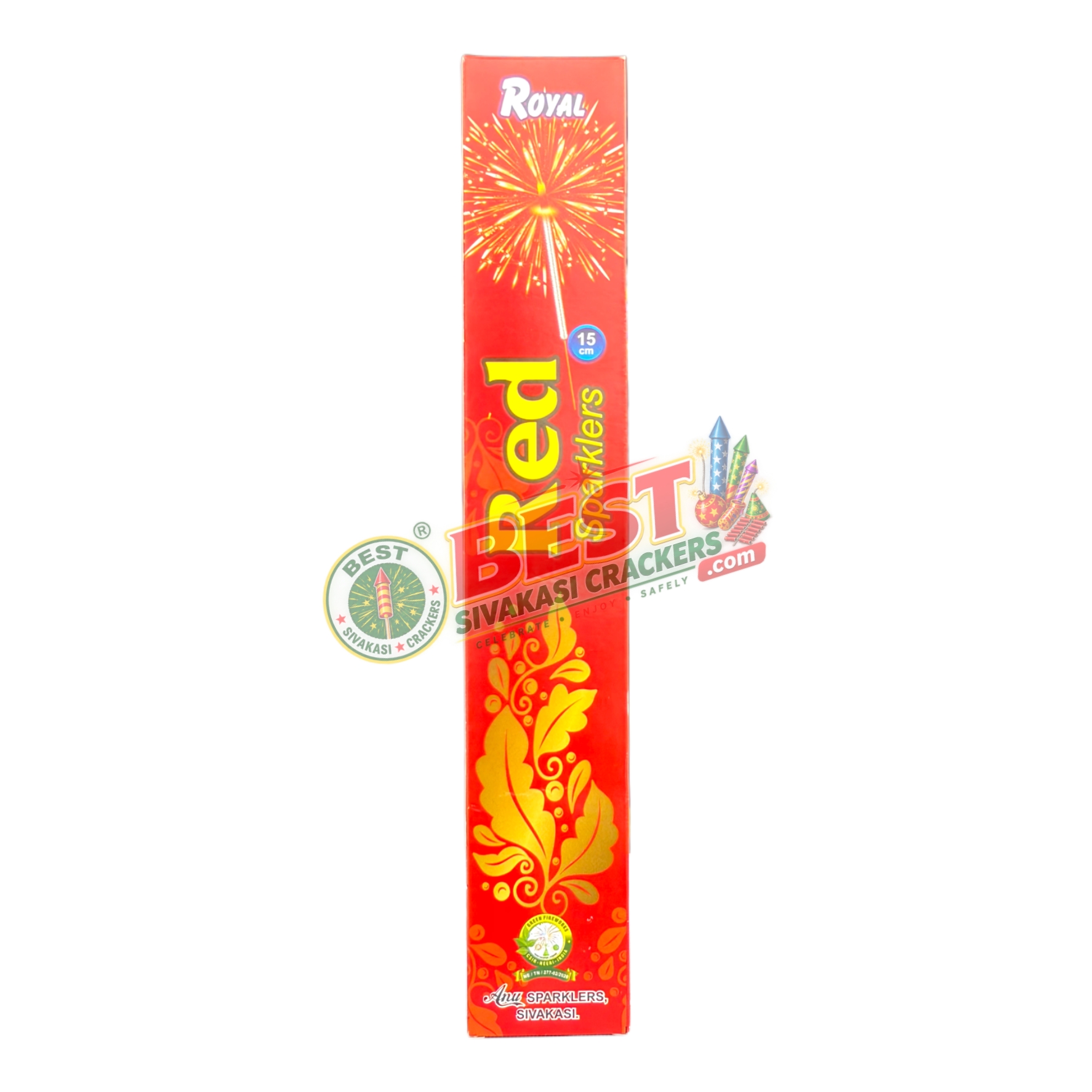 15 Cm Red Sparklers 