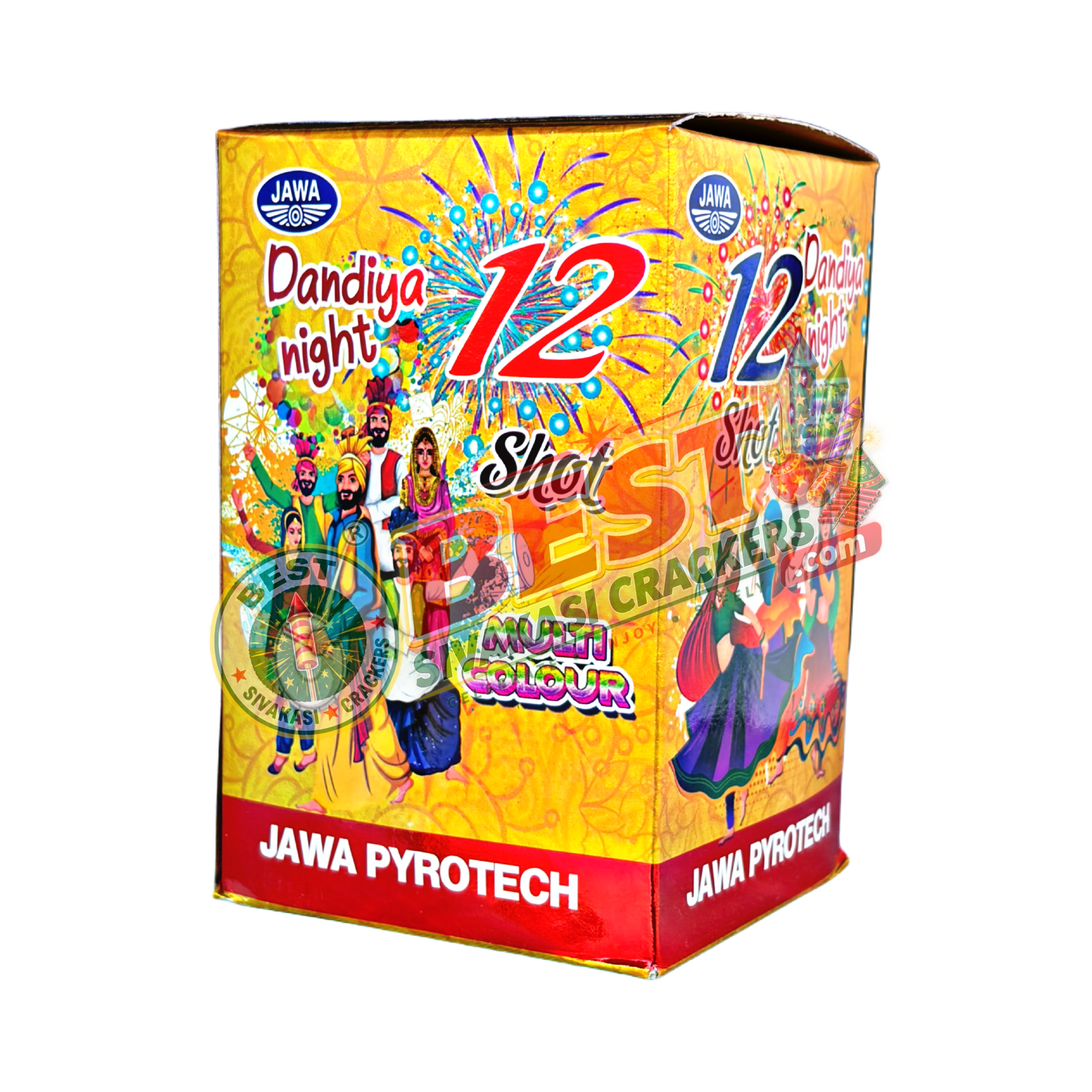 12 Shot Multicolour crackers 