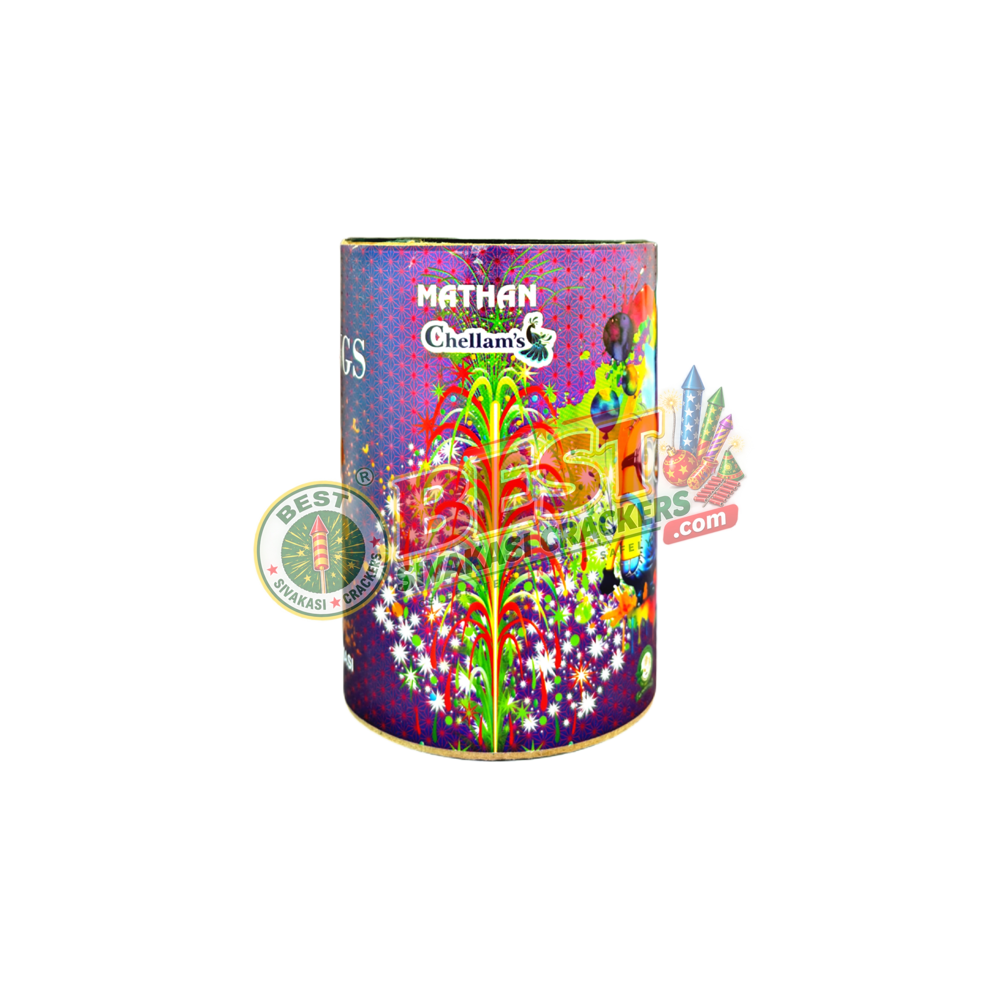 6"Red & Green (Tin Colour Fountain)