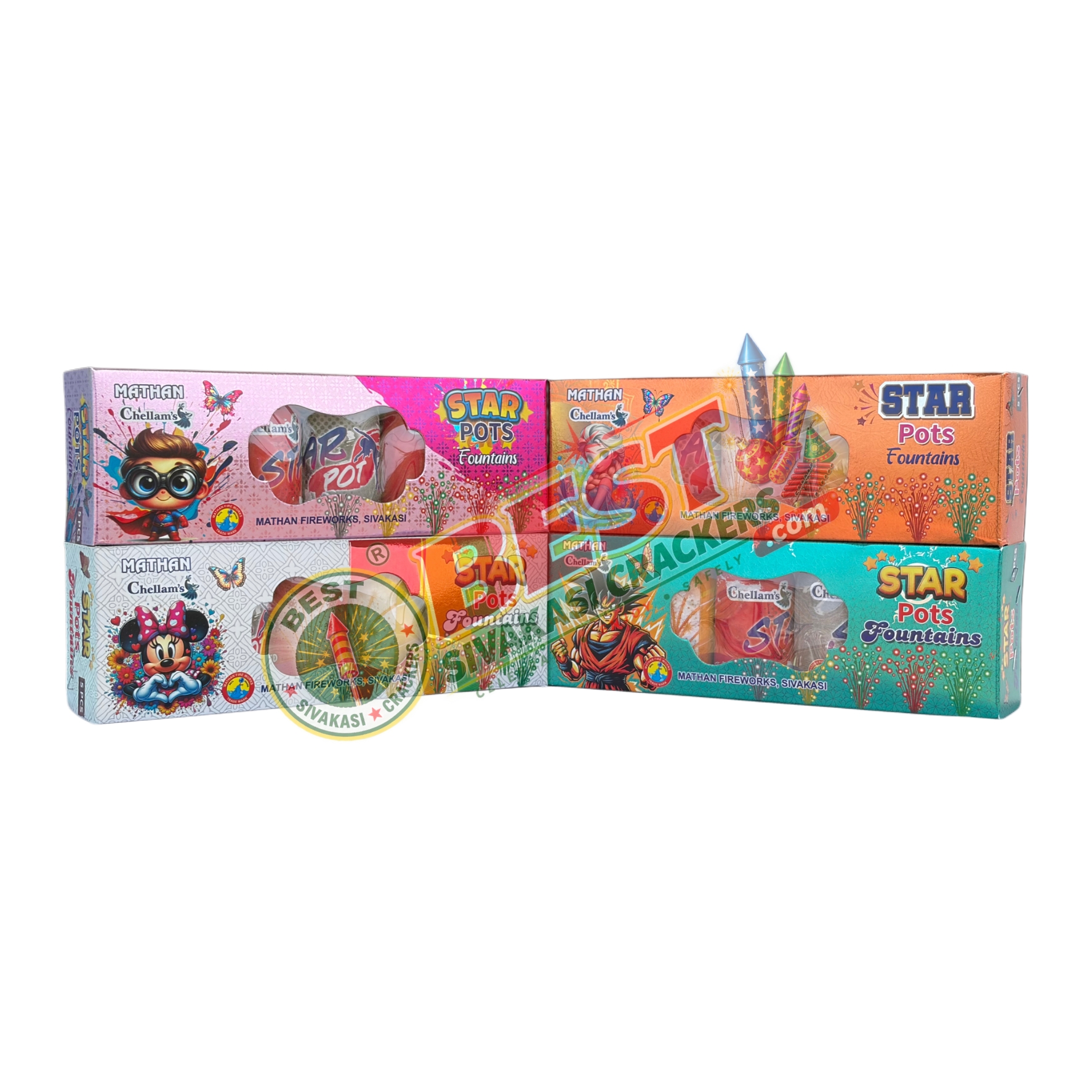 Star Pots (5 Colour Fountain)