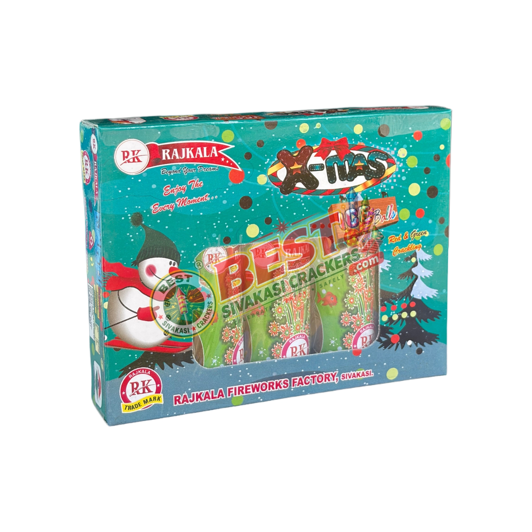 Ice Balls (Red&Green Crackling)